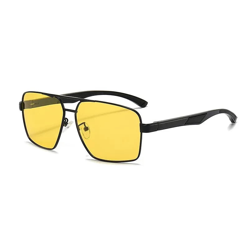 Men's Alloy Frame TAC Lens Square Shape Polarized Sunglasses