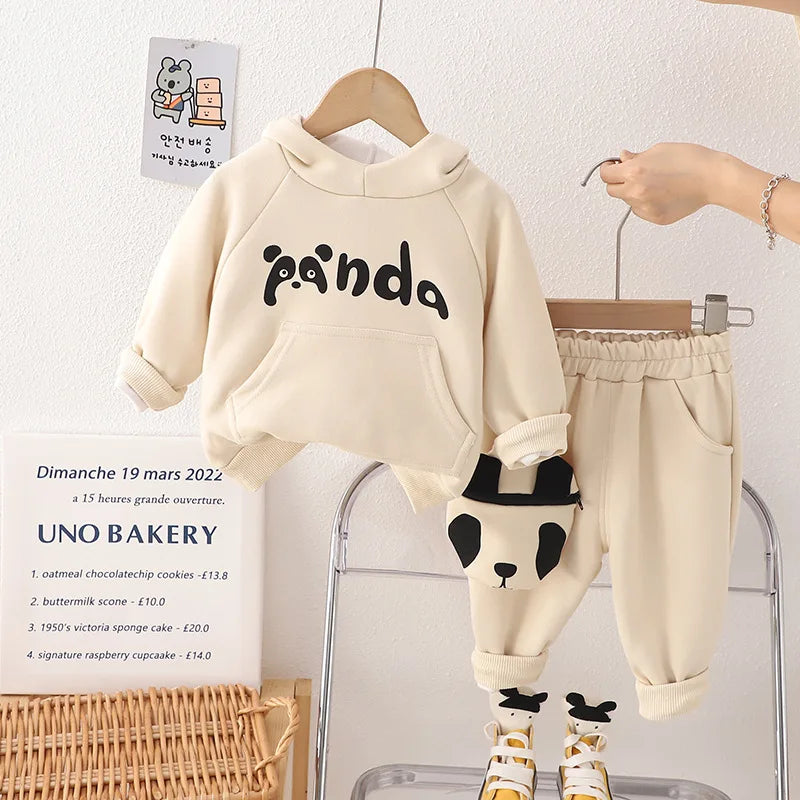 Baby's Boy Cotton Full Sleeve Letter Pattern Two-Piece Suit