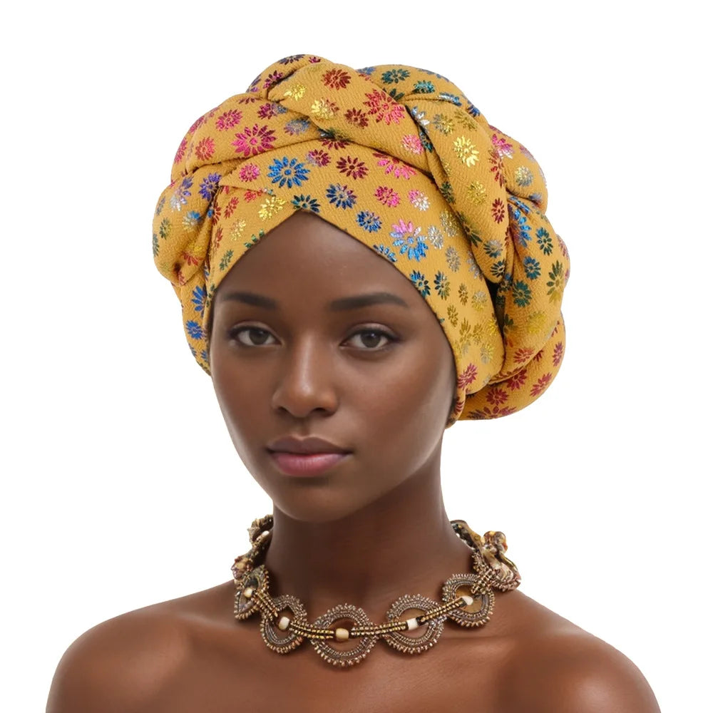 Women's Arabian Polyester Head Wrap Printed Pattern Elegant Hijabs