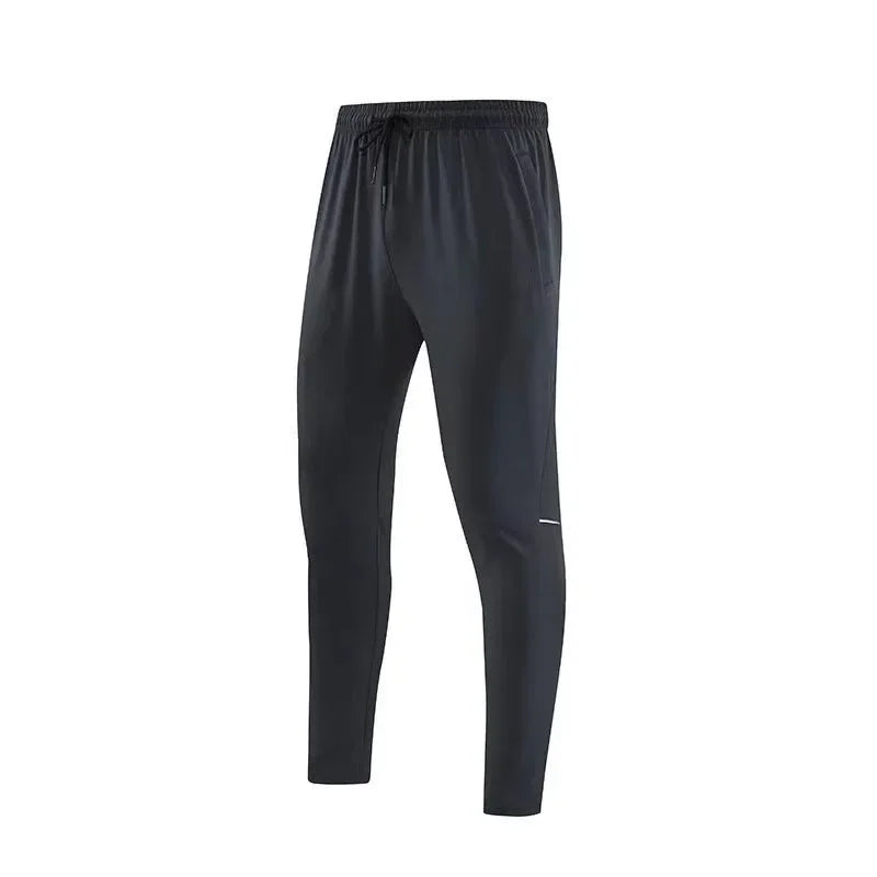 Men's Polyester Drawstring Closure Fitness Gymwear Trousers