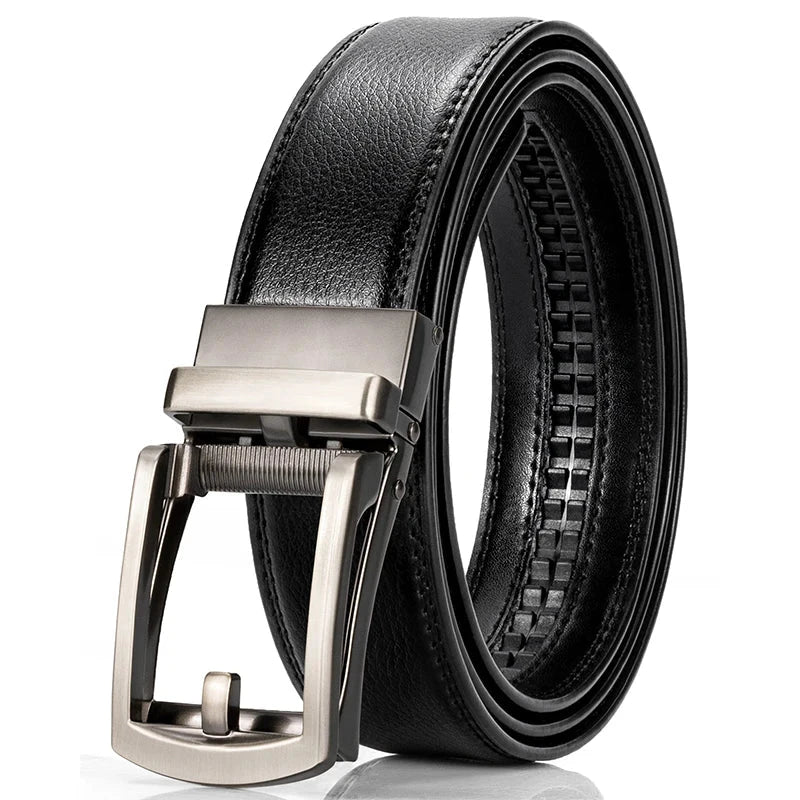 Men's  Faux Leather Pin Buckle Closure Plain Pattern Trendy Belts