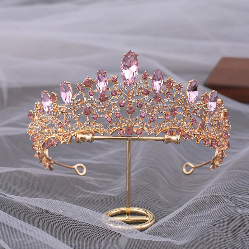 Women's Zinc Alloy Plant Pattern Tiaras Bridal Classic Crown