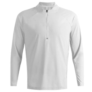 Men's Microfiber Long Sleeves Breathable Gym Solid Pattern Shirt