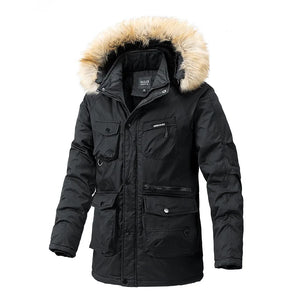 Men's Cotton Full Sleeves Zipper Closure Solid Hooded Jacket