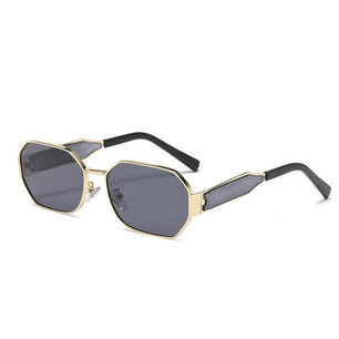 Women's Alloy Frame Acrylic Lens Square Shaped UV400 Sunglasses