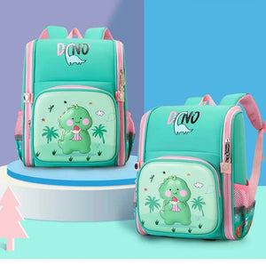 Kid's Nylon Zipper Closure Animal Pattern Trendy School Backpack