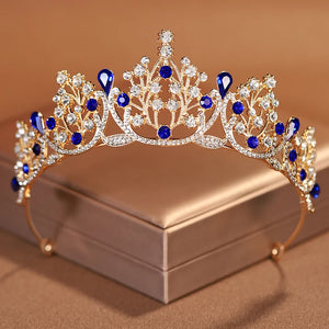 Women's Zinc Alloy Plant Pattern Tiaras Bridal Classic Crown