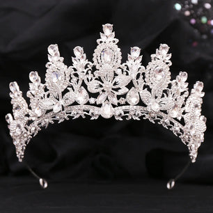 Women's Zinc Alloy Water Drop Pattern Tiaras Bridal Classic Crown