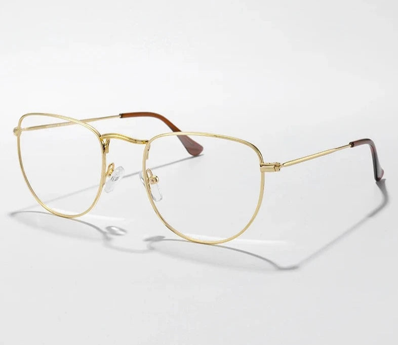 Men's Alloy Frame Full-Rim Oval Shape Optical Vintage Glasses