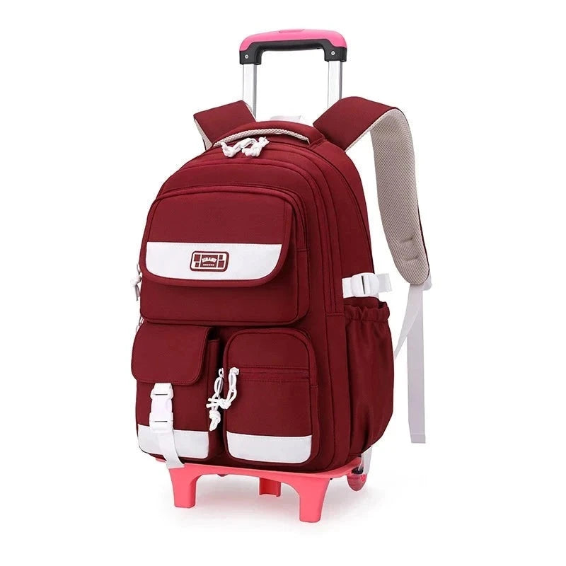 Kid's Girl Polyester Zipper Closure Mixed Colors School Backpack