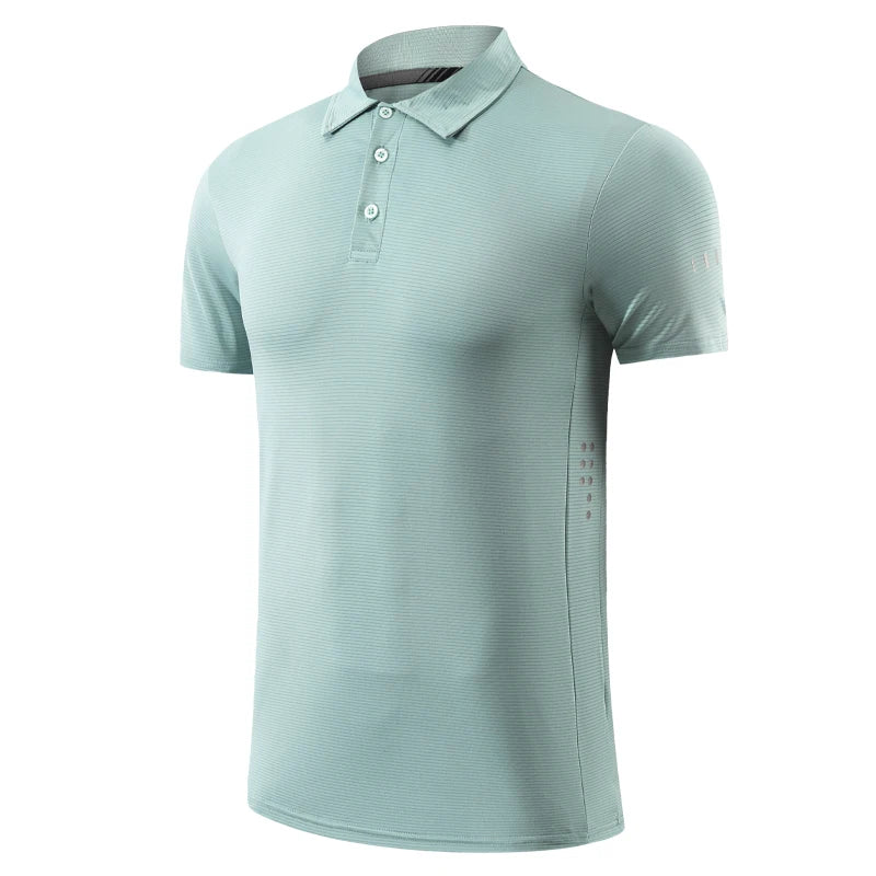 Men's Polyester Short Sleeve Pullover Closure Sportswear T-Shirt