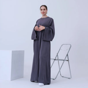 Women's Arabian Polyester Full Sleeve Plain Pattern Elegant Abaya