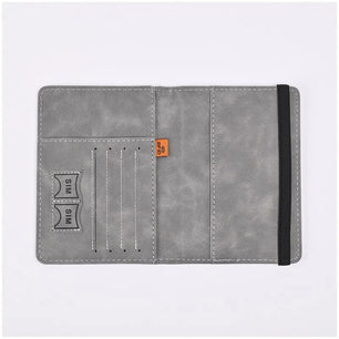 Men's PU Leather Hasp Closure Letter Pattern Passport Wallets