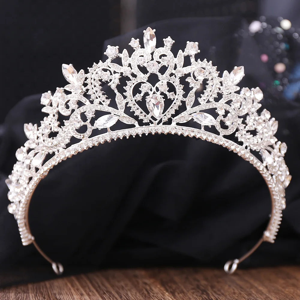 Women's Zinc Alloy Water Drop Pattern Tiaras Bridal Classic Crown