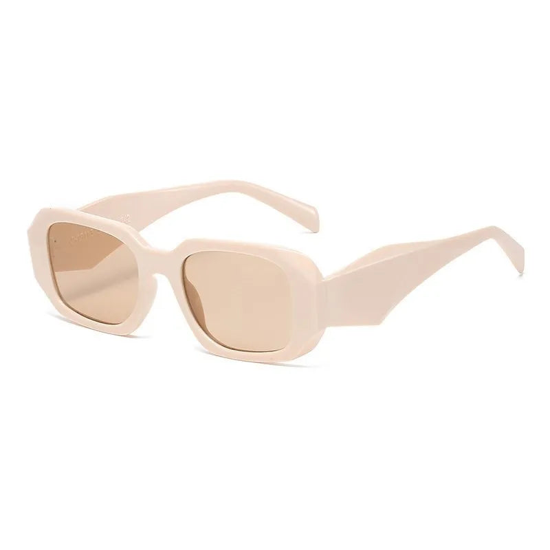 Women's Polycarbonate Frame Rectangle Shaped UV400 Sunglasses