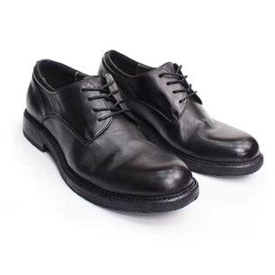 Men's Genuine Leather Round Toe Lace-Up Closure Casual Shoes