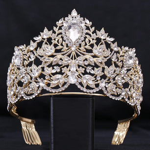 Women's Crystal Zinc Alloy Geometric Pattern Bridal Wedding Crown