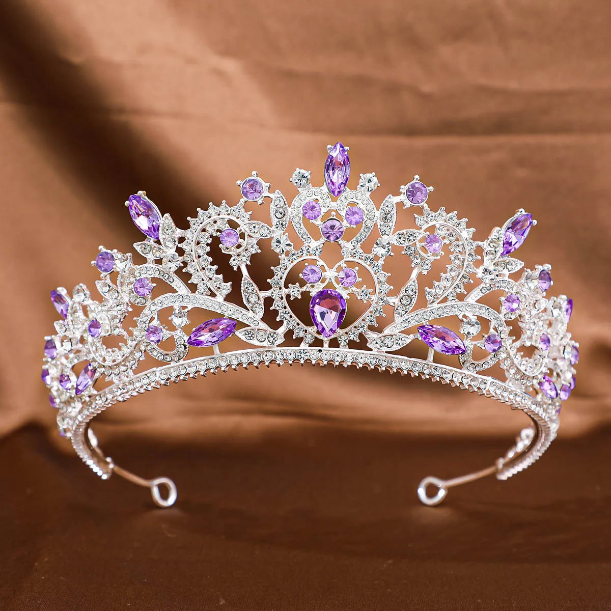 Women's Zinc Alloy Water Drop Pattern Tiaras Bridal Classic Crown