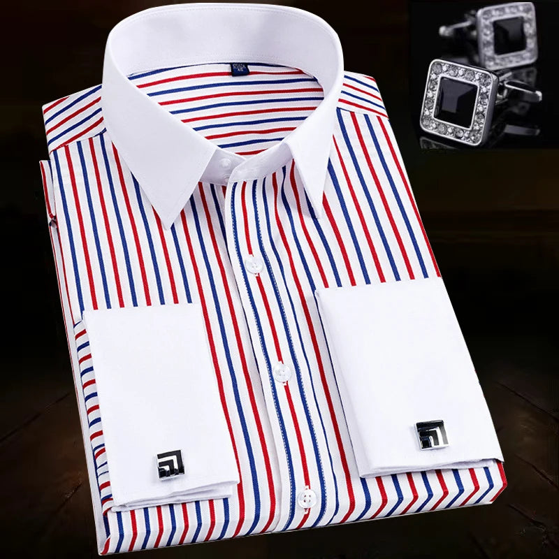 Men's Cotton Turn-Down Collar Full Sleeve Single Breasted Shirt