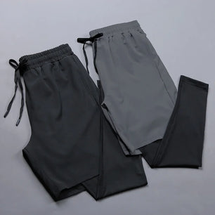 Men's Polyester Drawstring Closure Quick-Drying Gymwear Pants