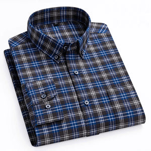 Men's Cotton Turn-Down Collar Full Sleeves Single Breasted Shirt