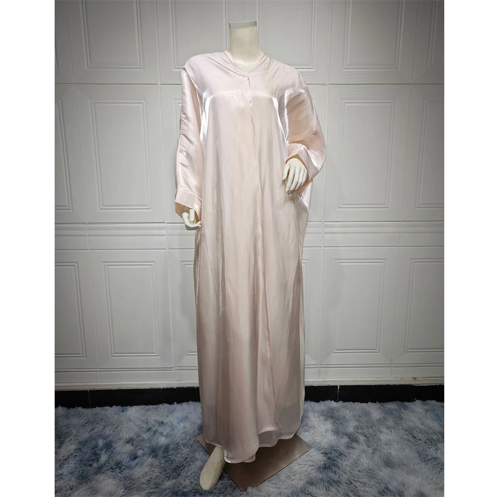 Women's Arabian Polyester Full Sleeve Solid Pattern Casual Abaya