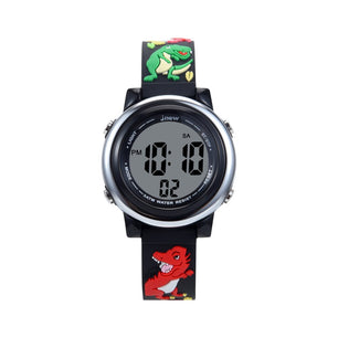 Kid's Alloy Case Buckle Clasp Waterproof Round Shape Watches