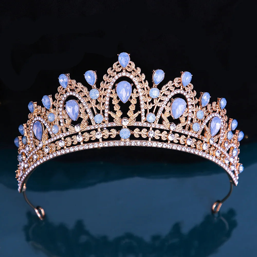 Women's Zinc Alloy Plant Pattern Tiaras Bridal Classic Crown