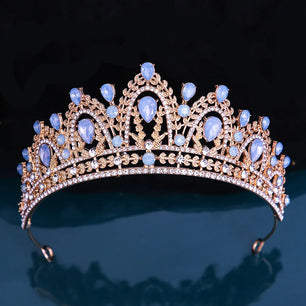 Women's Zinc Alloy Plant Pattern Tiaras Bridal Classic Crown