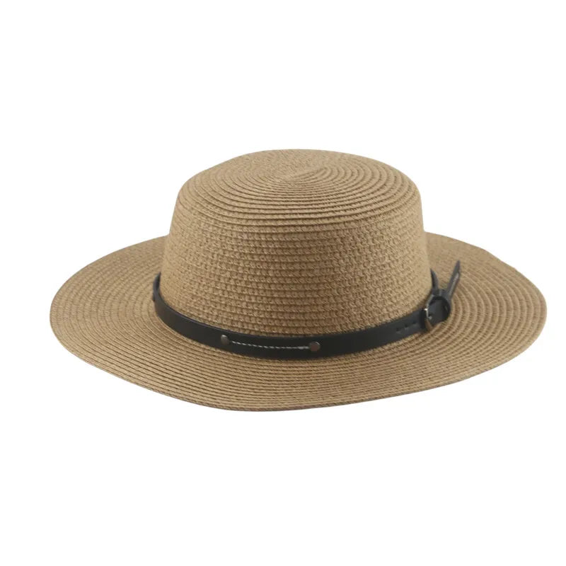 Women's Straw Solid Pattern Glamorous Sun Protection Brim Hat