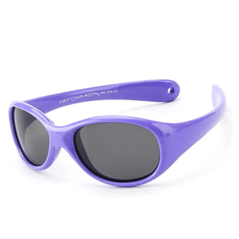 Kid's TR-90 Frame TAC Lens Cute Oval Shaped UV400 Sunglasses