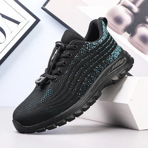 Men's Mesh Round Toe Lace-up Closure Breathable Casual Sneakers