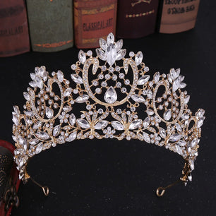 Women's Zinc Alloy Water Drop Pattern Tiaras Bridal Classic Crown