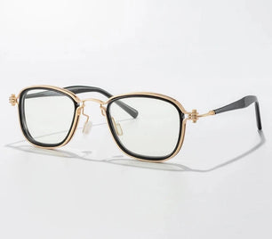 Men's Titanium Frame Full-Rim Square Shaped Luxury Trendy Glasses