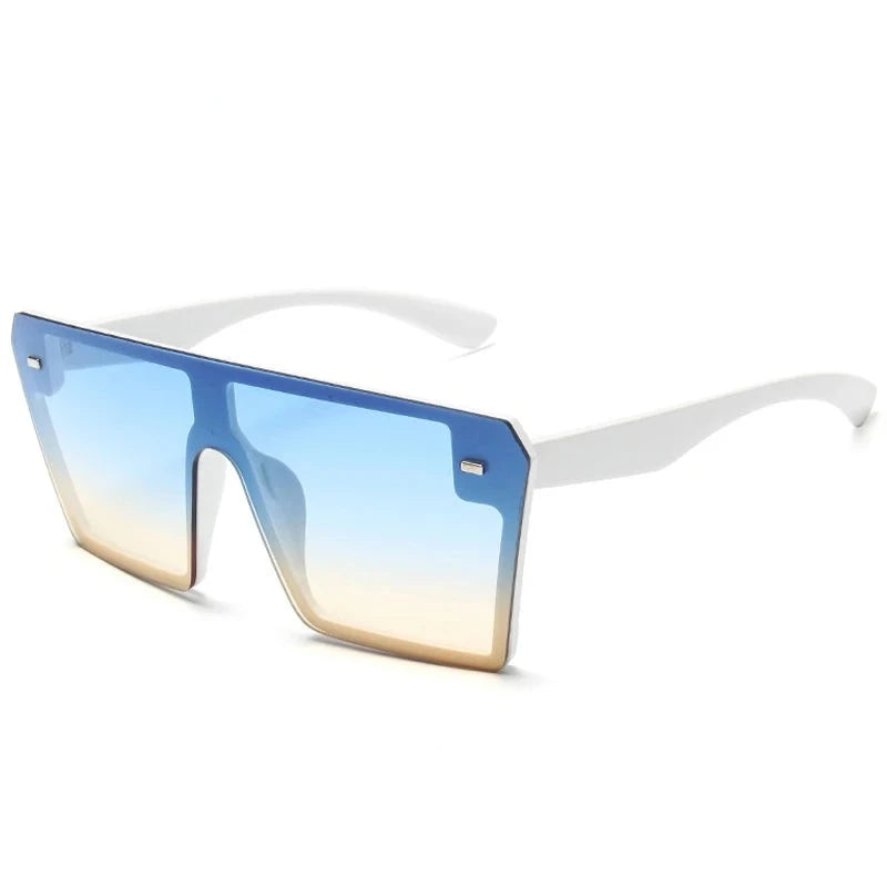 Women's Plastic Frame Acrylic Lens Square Shaped UV400 Sunglasses