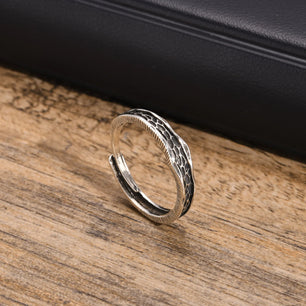Men's Metal Copper Round Shaped Trendy Wedding Resizable Rings