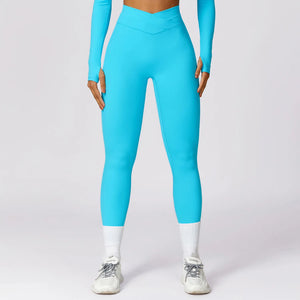 Women's Spandex High Waist Elastic Closure Sports Wear Leggings