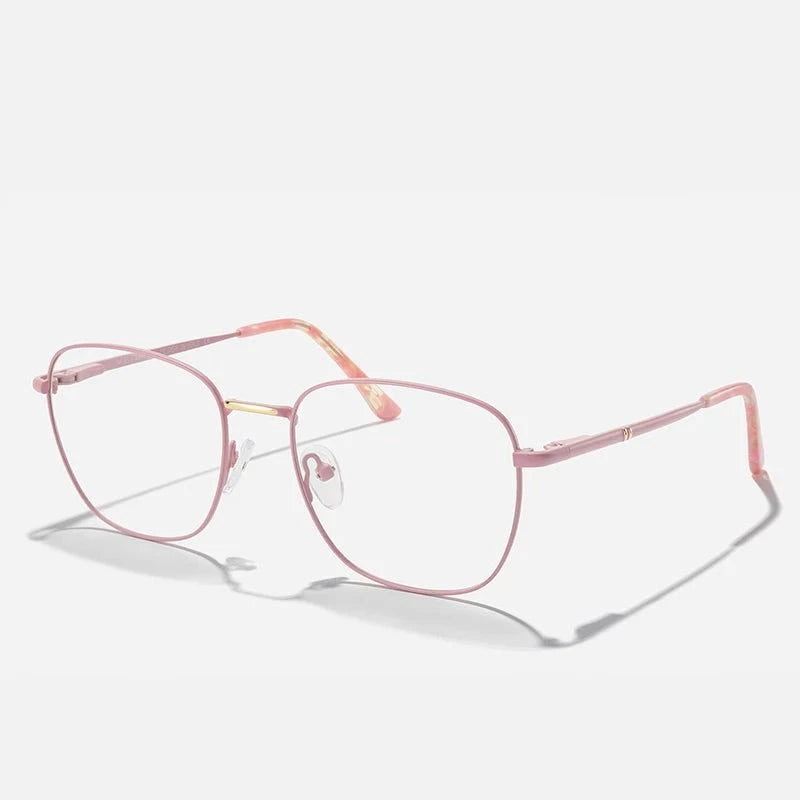 Women's Titanium Alloy Frame Retro Prescription Luxury Glasses