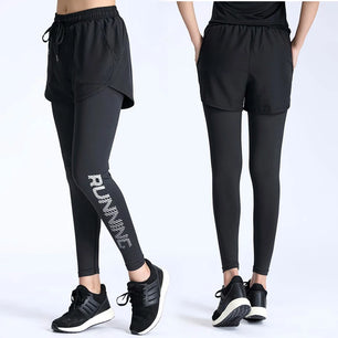 Women's Polyester Drawstring Closure Letter Pattern Yoga Pant