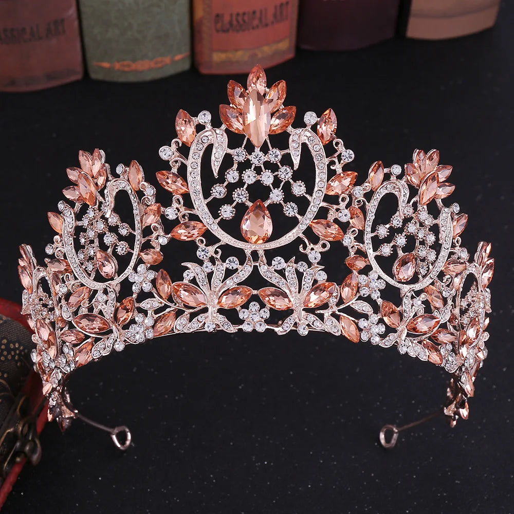 Women's Zinc Alloy Water Drop Pattern Tiaras Bridal Classic Crown