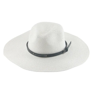 Women's Straw Solid Pattern Glamorous Sun Protection Brim Hat