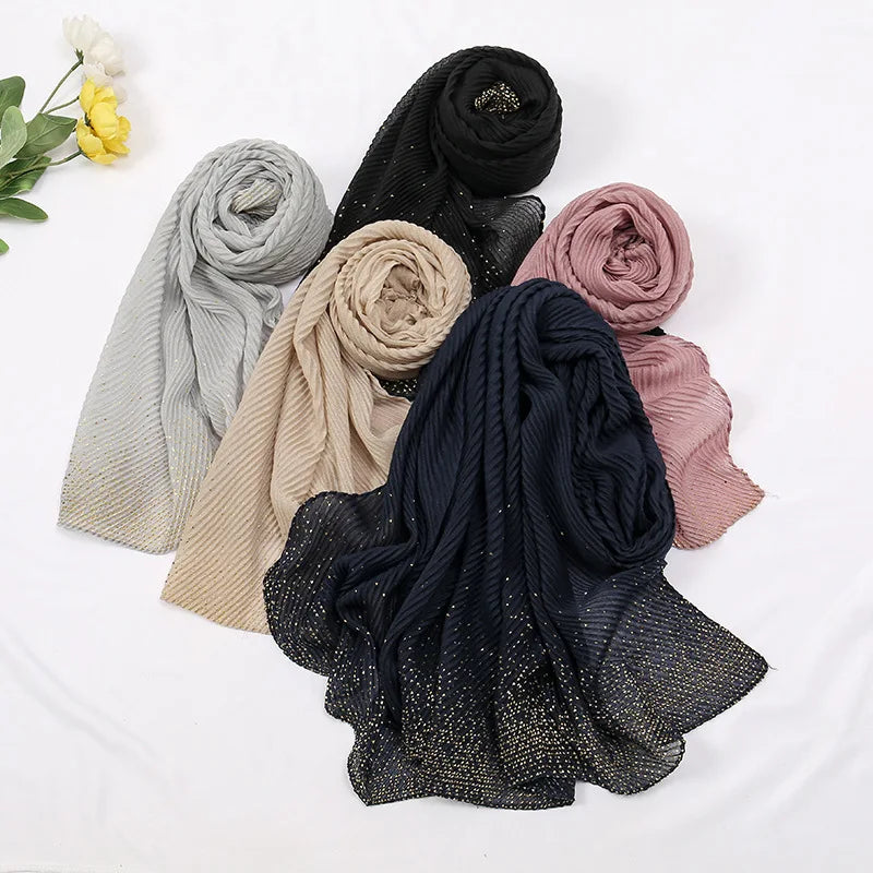 Women's Polyester Neck Wrap Quick-Dry Solid Pattern Scarves