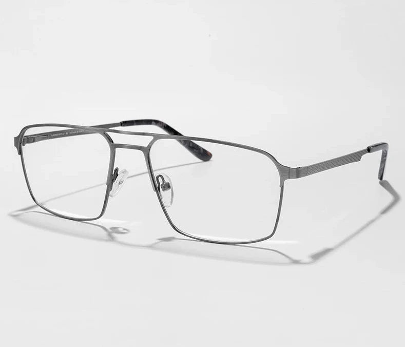 Men's Alloy Frame Full-Rim Square Shaped Luxury Classic Glasses