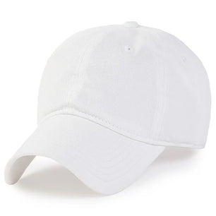 Men's Cotton Adjustable Strap Solid Pattern Casual Baseball Cap