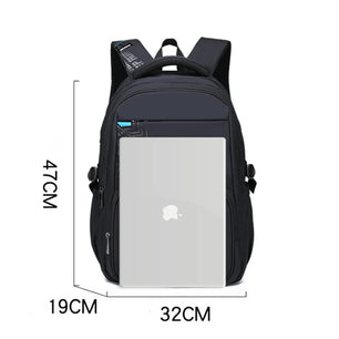 Kid's Nylon Zipper Closure Letter Pattern Trendy School Backpack