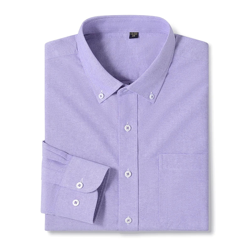 Men's Cotton Turn-Down Collar Full Sleeves Single Breasted Shirt