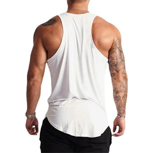 Men's O-Neck Sleeveless Quick Dry Compression Gym Wear Shirt