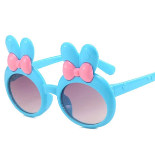 Kid's Polycarbonate Frame Lens Oval Shaped Party Sunglasses