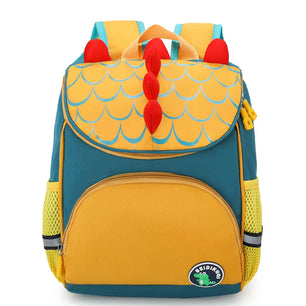 Kid's Nylon Zipper Closure Printed Pattern Trendy School Backpack