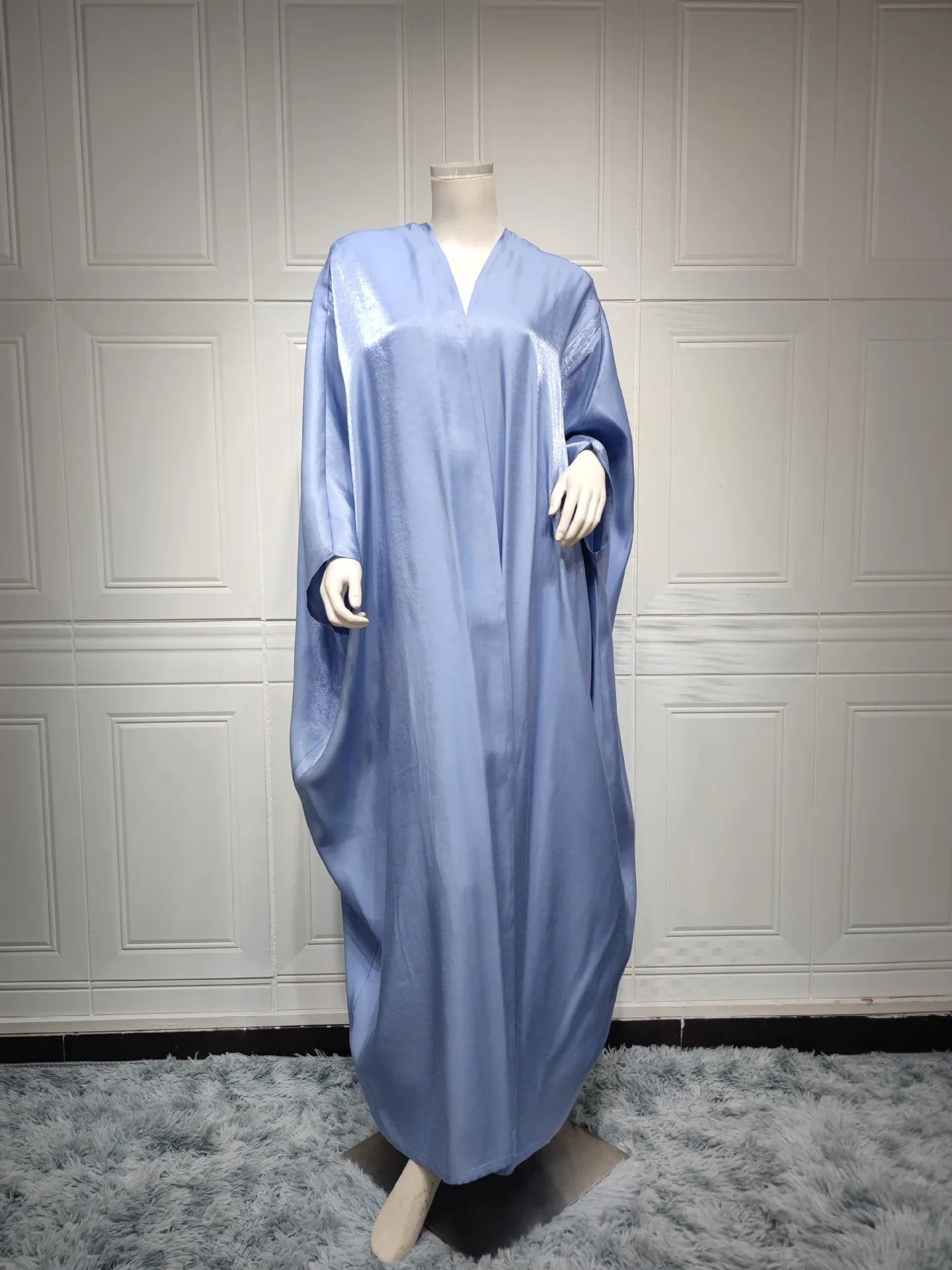 Women's Arabian Polyester Full Sleeve Solid Pattern Casual Abaya